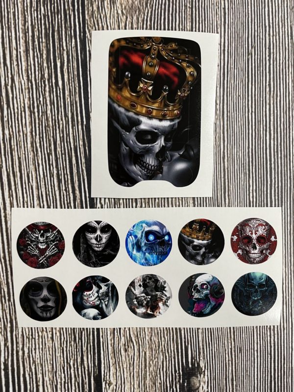 Sada samolepek - FreeStyle Libre 1 - 48 - Skull - Image 2