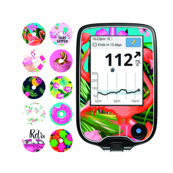 Sada samolepek - FreeStyle Libre 1 - 68 - Summer HOT