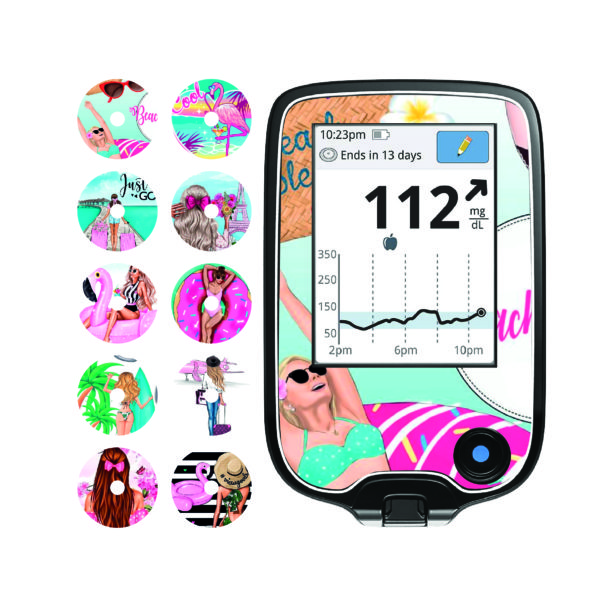 Sada samolepek - FreeStyle Libre 1 - 70 - Summer Lady