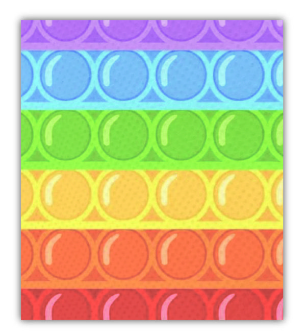 Obdélníková náplast 6x8 cm  - č. 32. Pop IT