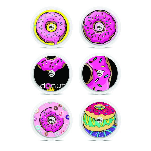 Sada 6 ks samolepek na FreeStyle Libre 1 i 2. Motiv č. 67 - Donut