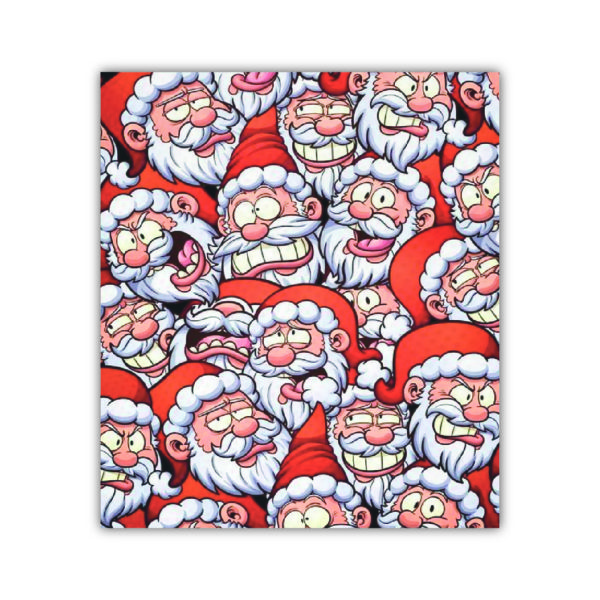 Obdélníková náplast 6x8 cm  - č. 45. Santa