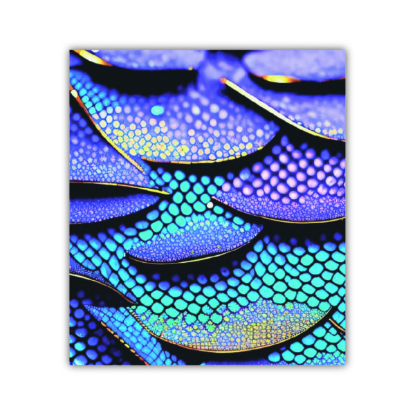 Obdélníková náplast 6x8 cm  - č. 48. Šupiny