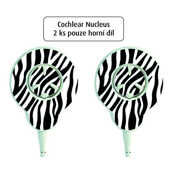 Kochleární implantáty - 2 ks horní díl - Nucleus 7/8 - č. 10 Zebra