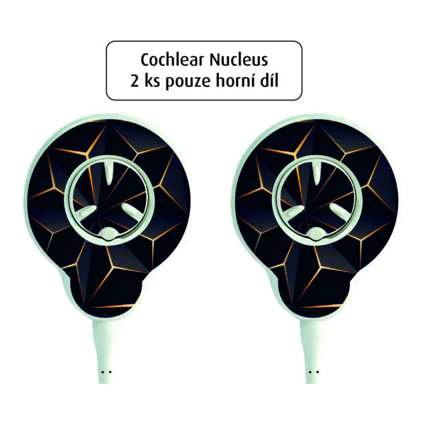 Kochleární implantáty - 2 ks horní díl - Nucleus 7/8 - č. 15. 3D