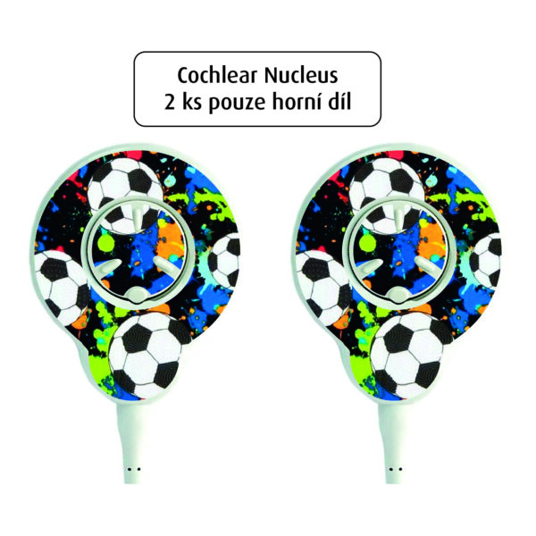 Kochleární implantáty - 2 ks horní díl - Nucleus 7/8 - č. 6 Fotbal