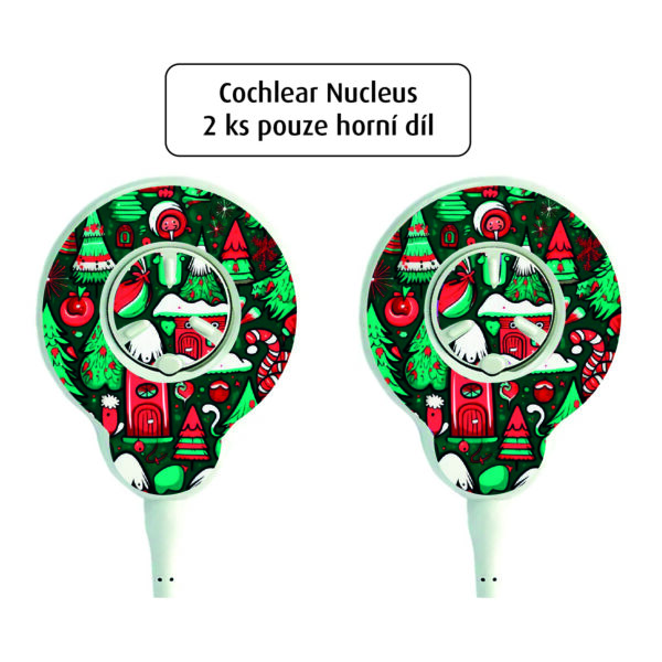 Kochleární implantáty - 2 ks horní díl - Nucleus 7/8 - č. 9 Vánoce